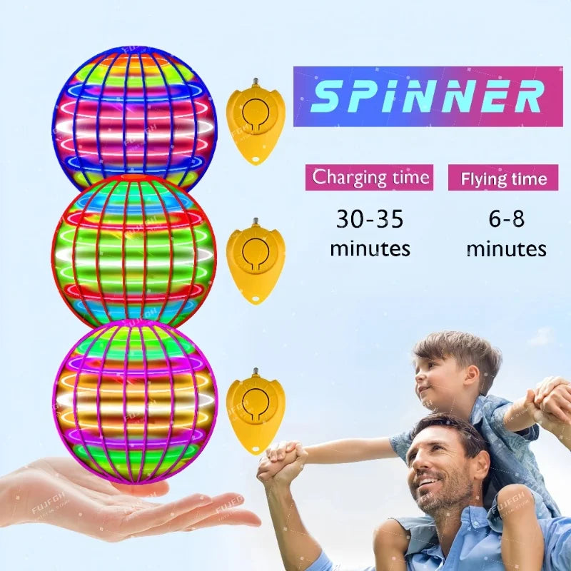 Flying Spinner - Bola Voadora com Luzes LED