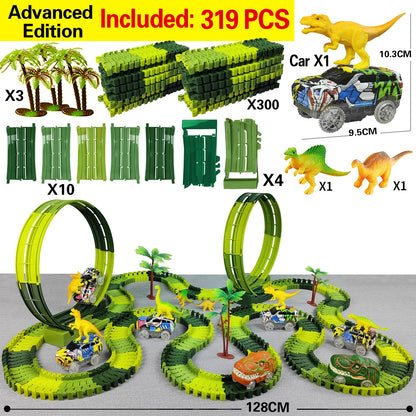 DinoTrack - Pista de Carrinhos de Dinossauros